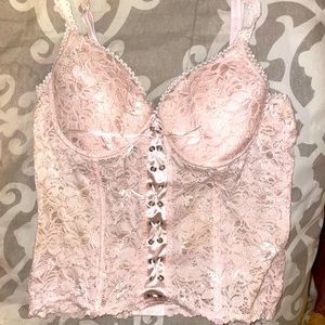 Pink corset top